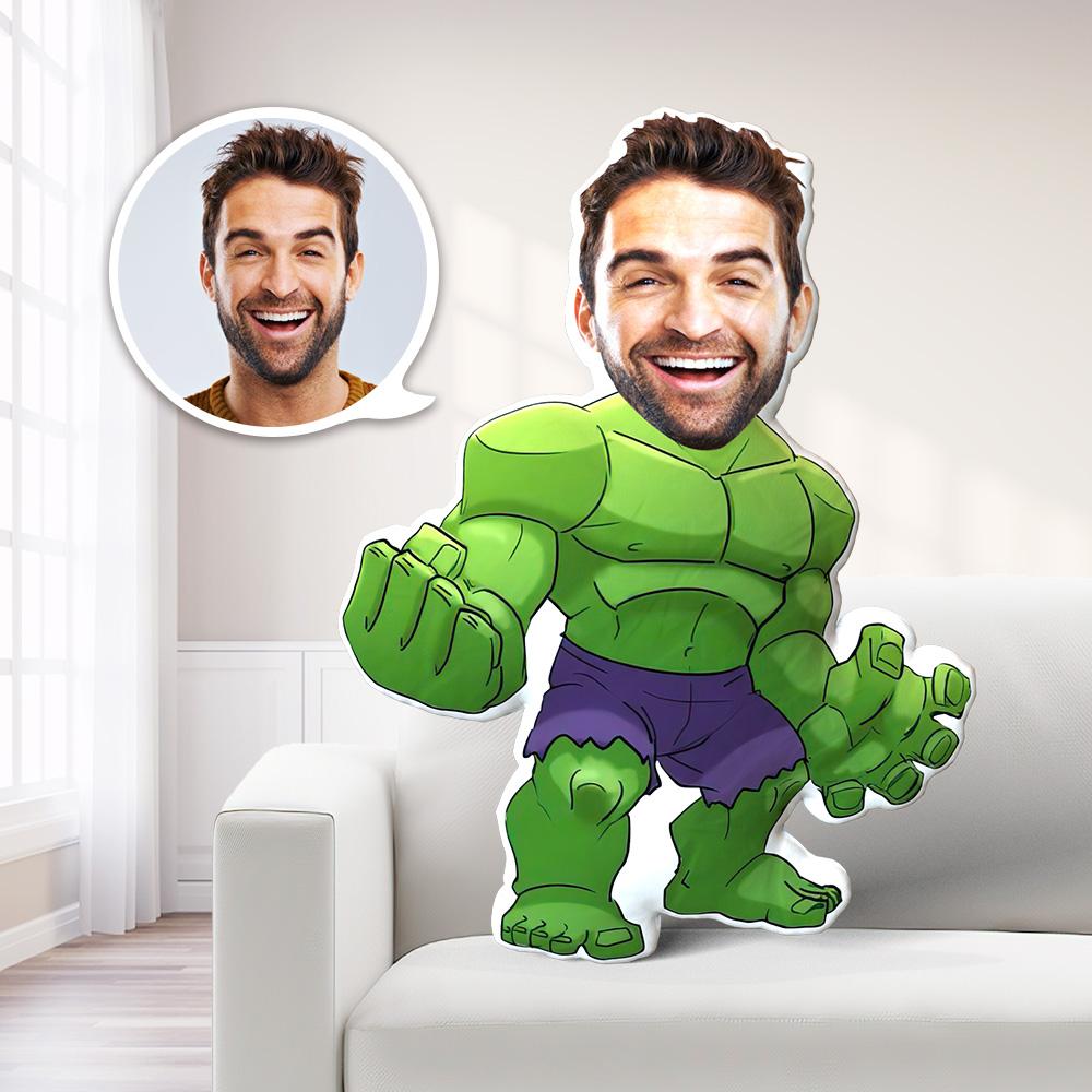 Custom Body Pillow Custom Face Pillow Personalized Incredible Hulk Pillow