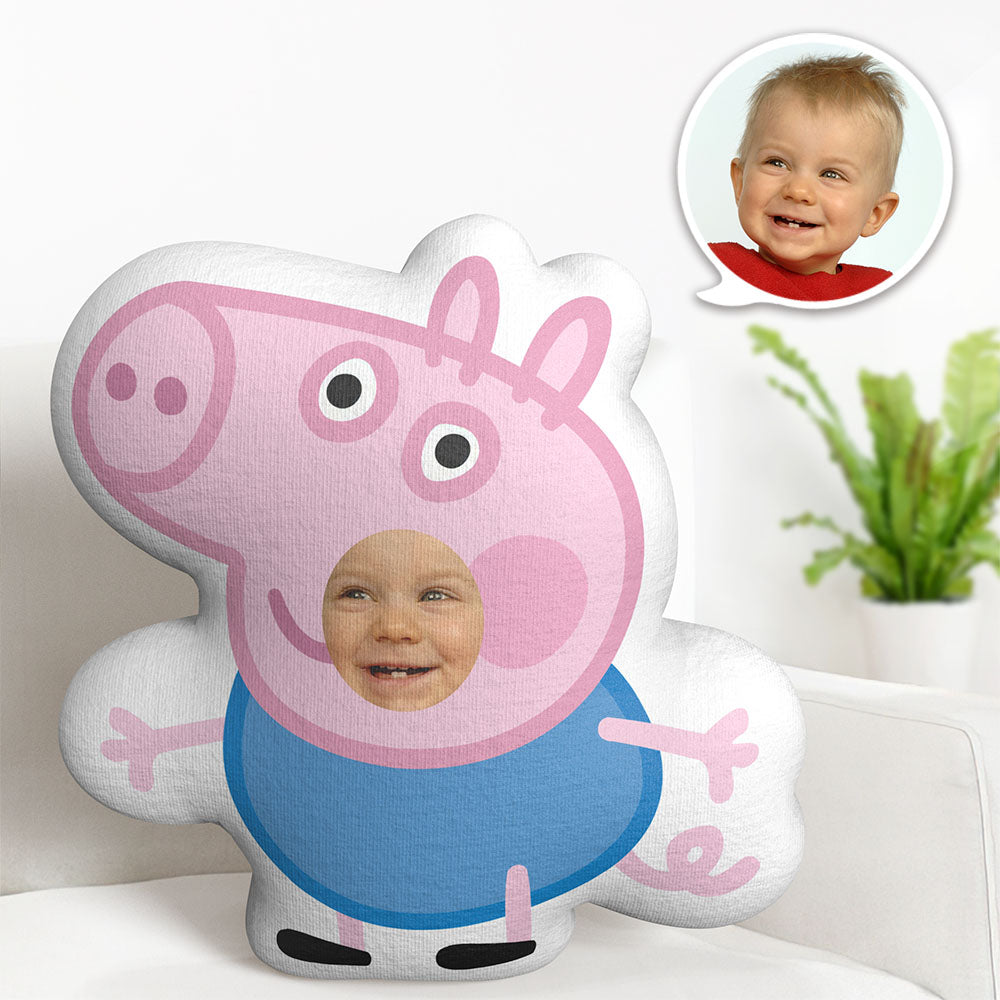 Custom Face Pillow Minime Pig Son Personalized Photo Gifts for Him