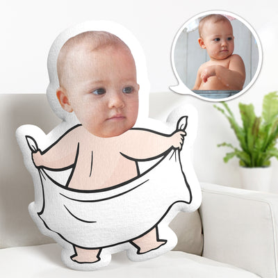 Personalized Face Minime Pillow Custom Baby Bath Time Pillow Gifts