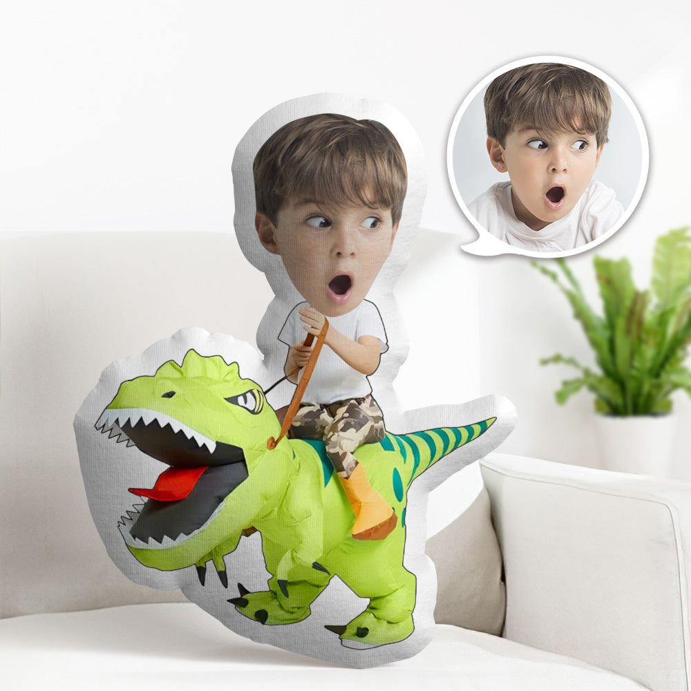 Custom Face Body Pillow Funny Dinosaur Pillow Personalized Minime Pillow