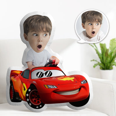 Custom Face Body Pillow Cars Lightning Pillow Personalized Minime Pillow