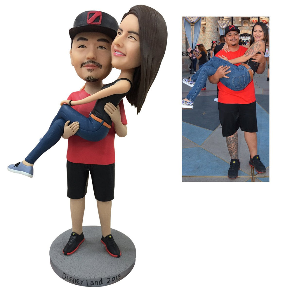 Fully Customizable 2 person Custom Bobblehead With Engraved Text