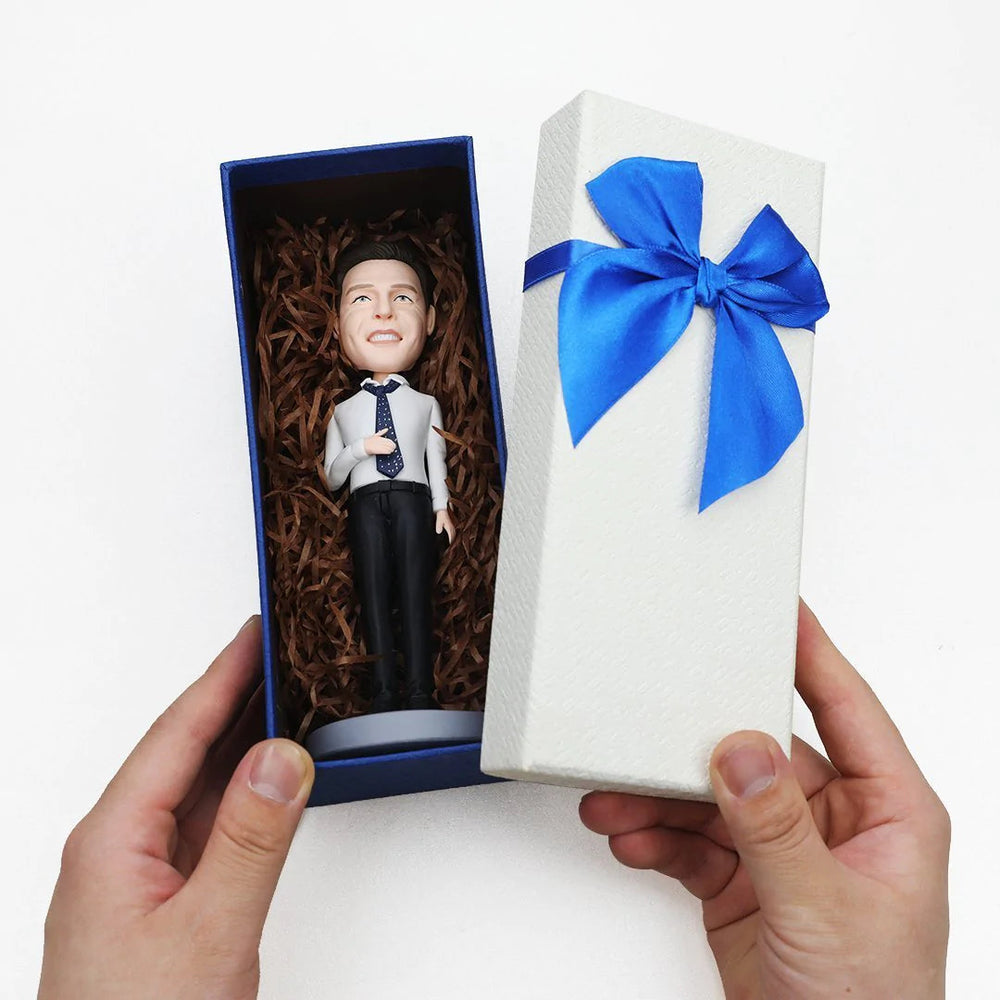 Gift For Lady Boss Custom Bobblehead Domineering Boss with Text