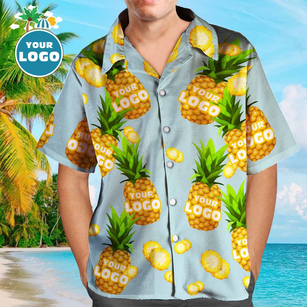 Hawaiian Shirt with Dog on It Pineapple Hawaiian Shirt with Face Custom Tropical Shirts