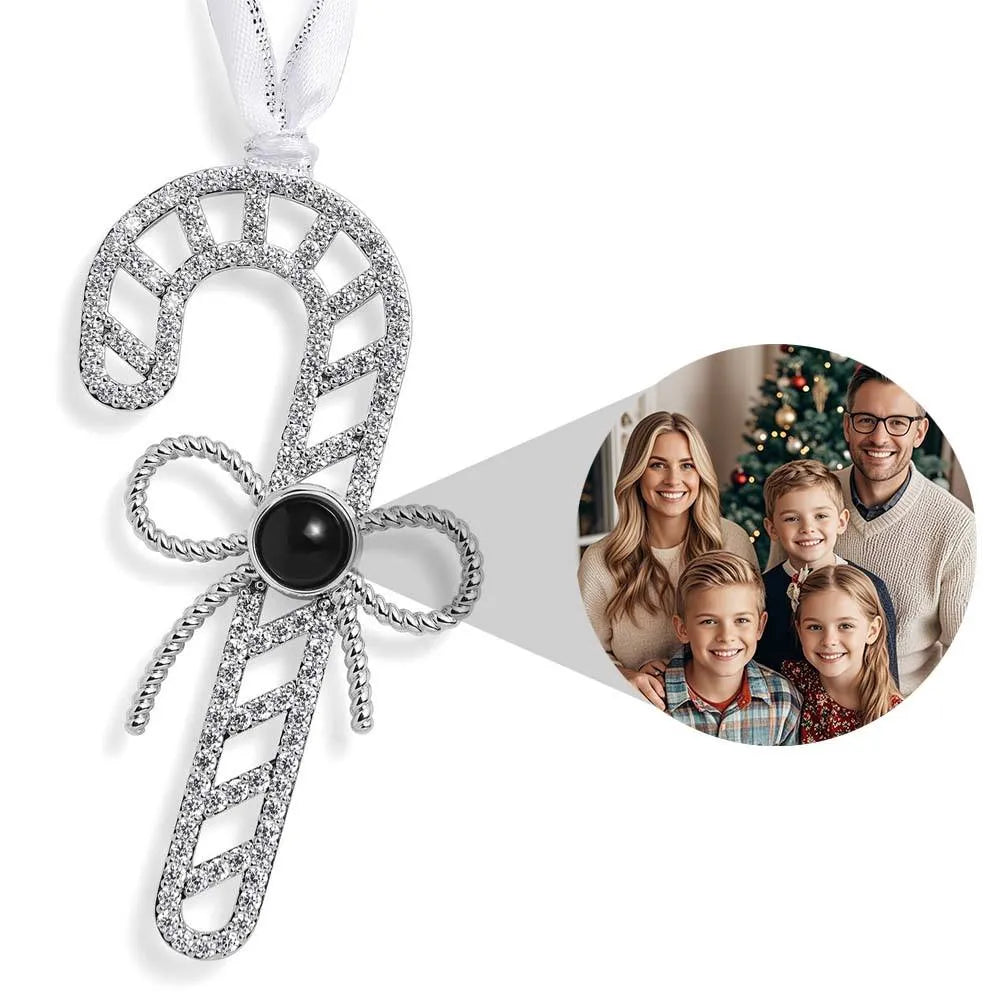 Personalized Snowflake Projection Christmas Ornament Custom Photo Gift For The Holidays