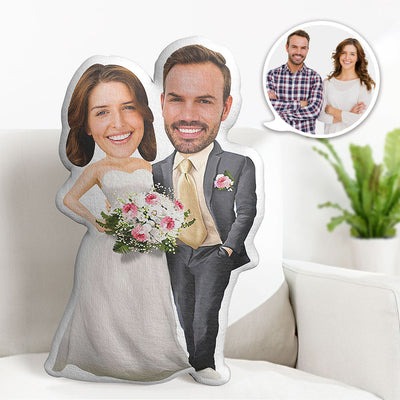 Customized Wedding Dresses Pillow Custom Photo Pillow Personalized Face Pillow