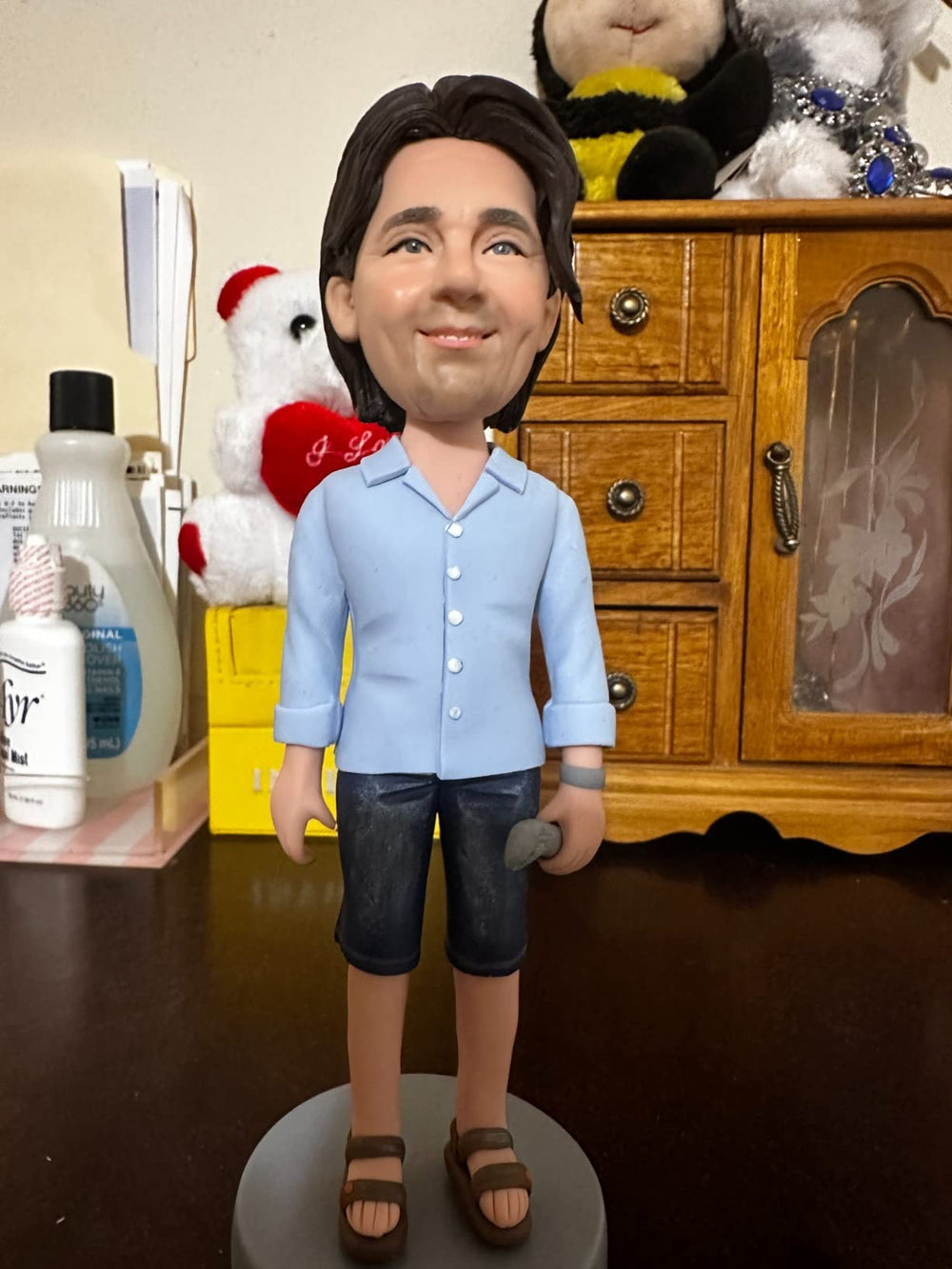 Fully Body Customizable 1 Person Custom Bobbleheads With Engraved Text