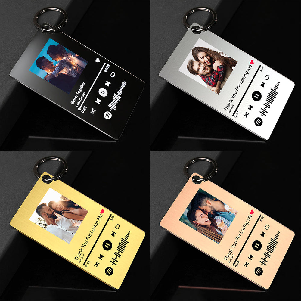 Custom Keychain Scannable Spotify Code Colorful Acrylic Scan Music Gifts