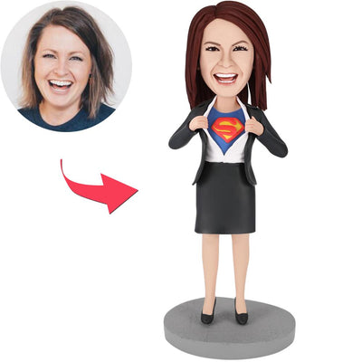 Office Superwoman - C Custom Bobblehead