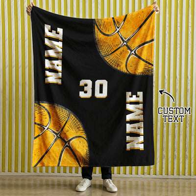 Basketball Blanket, Personalized Blankets And Throws, Basketball Sketch Design Gifts, Boys Basketball Gifts, Gifts For Boys, Son or Team - mysiliconefoodbag