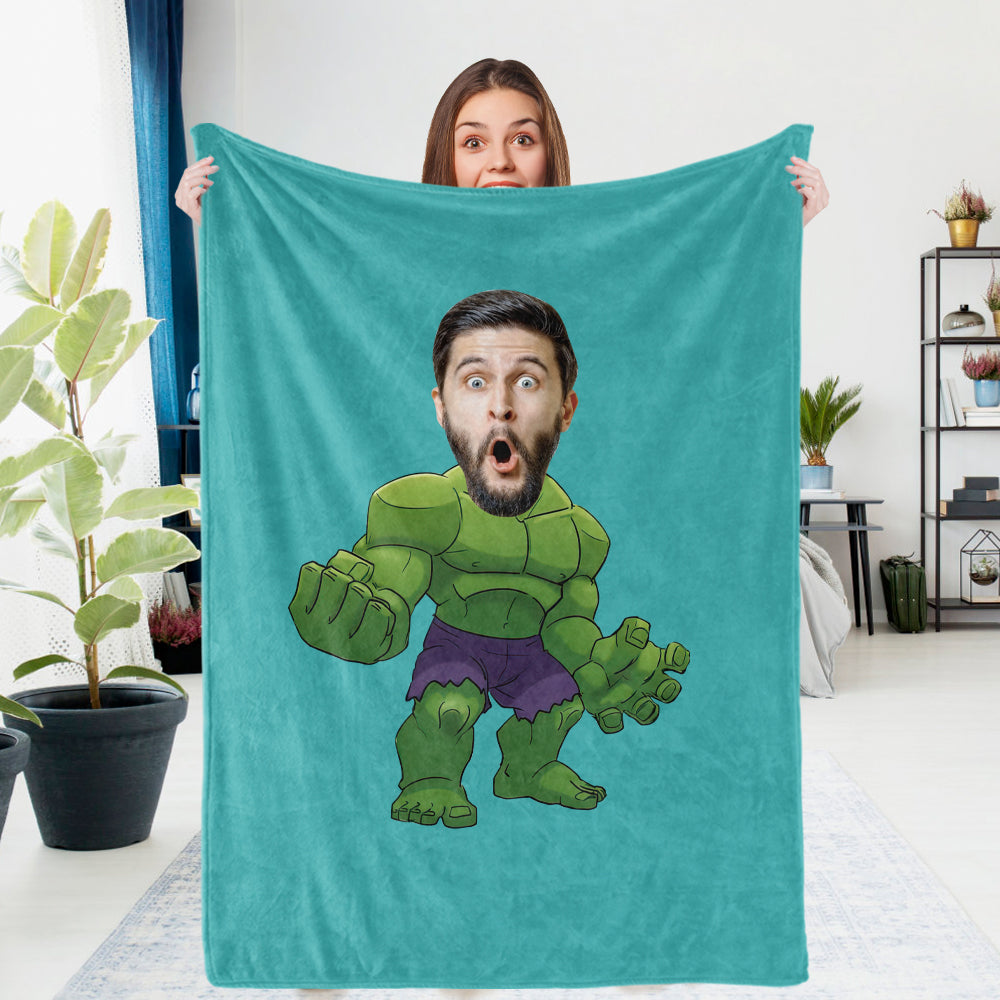 Custom Photo Blanket Unique Hulk Personalized Photo Gifts Unique Customized Gifts