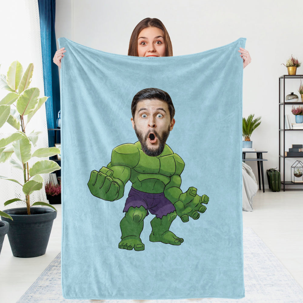 Custom Photo Blanket Unique Hulk Personalized Photo Gifts Unique Customized Gifts