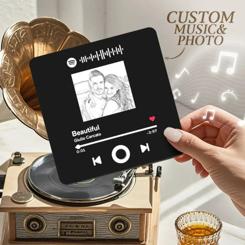 Personalized Photo Album Music Fridge Magnet Music Wall Photo Sticker Music Movement That Can Be Played Without Cell Phone Music Fridge Magnet Pro Can Play Songs