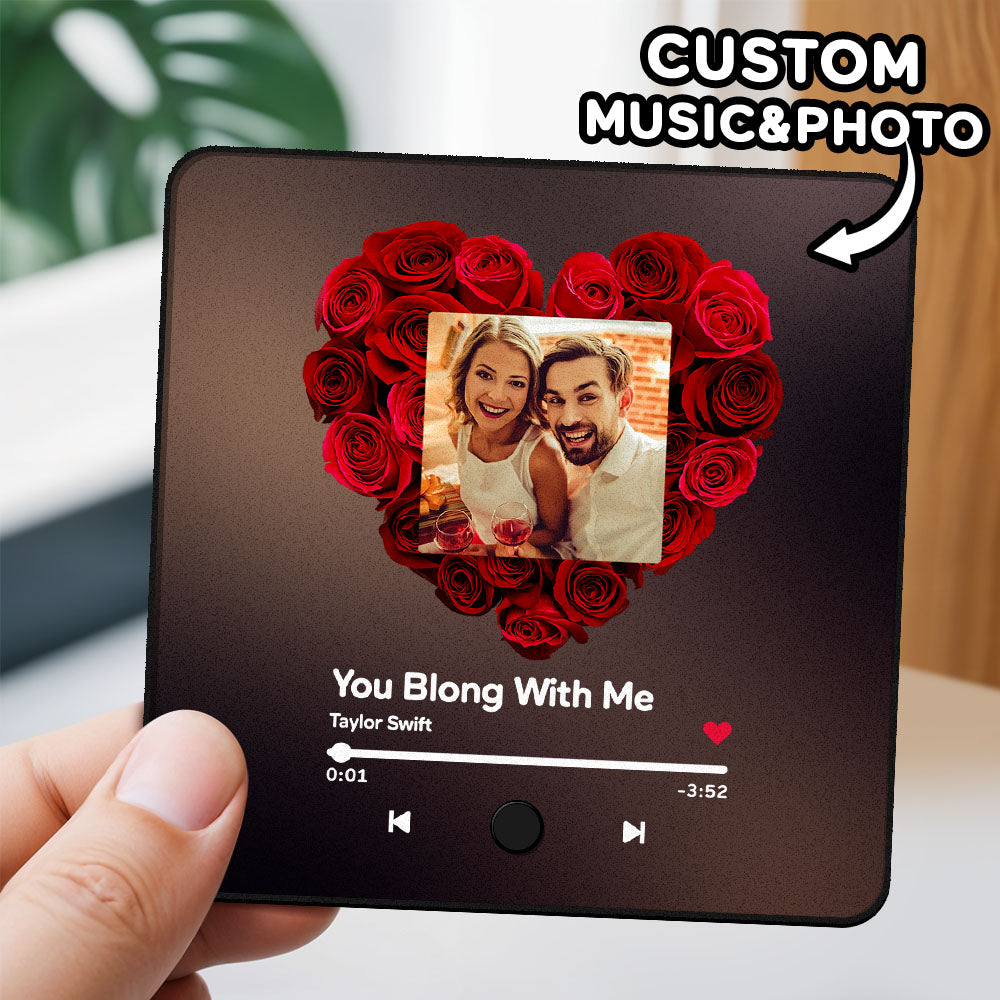 Personalized Photo Album Music Fridge Magnet Music Wall Photo Sticker Music Movement That Can Be Played Without Cell Phone Music Fridge Magnet Pro Can Play Songs