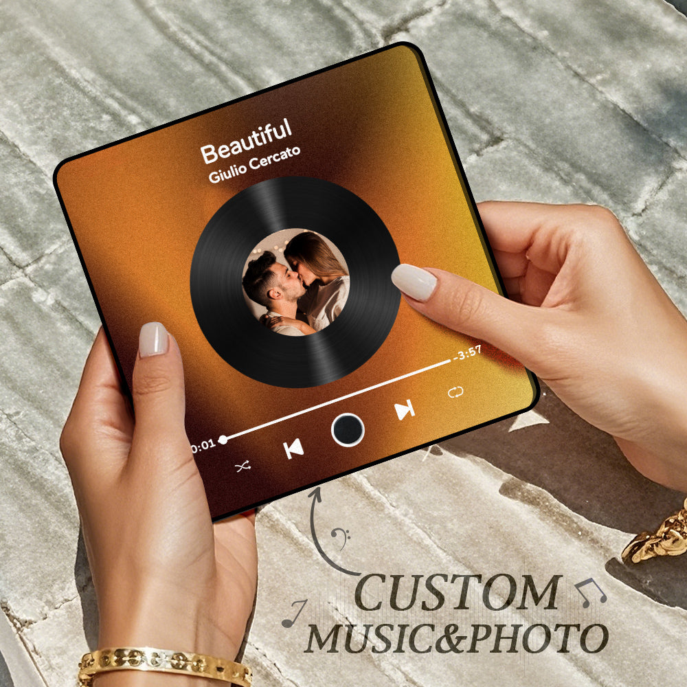 Personalized Photo Album Music Fridge Magnet Music Wall Photo Sticker Music Movement That Can Be Played Without Cell Phone Music Fridge Magnet Pro Can Play Songs