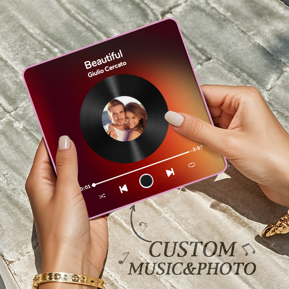 Personalized Photo Album Music Fridge Magnet Music Wall Photo Sticker Music Movement That Can Be Played Without Cell Phone Music Fridge Magnet Pro Can Play Songs