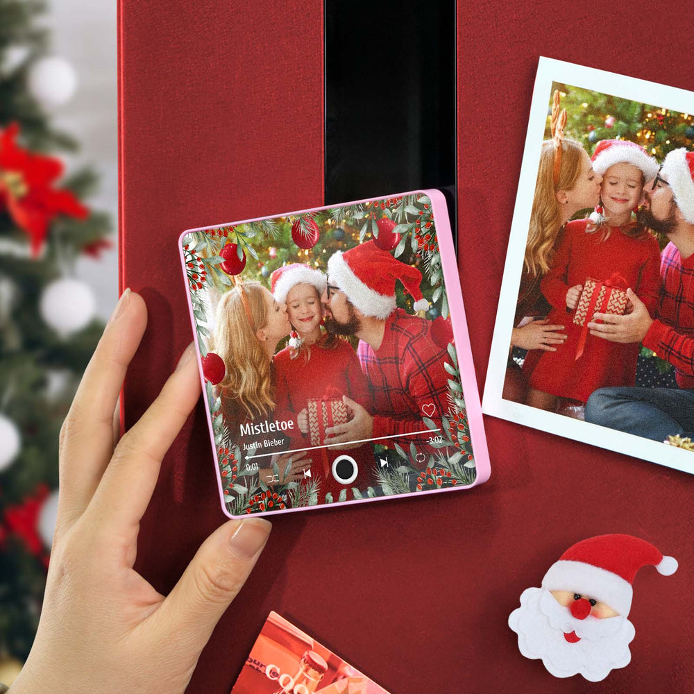 Music Fridge Magnet Personalized Christmas Family Photo Music Magnets Can Play Songs Christmas Gifts