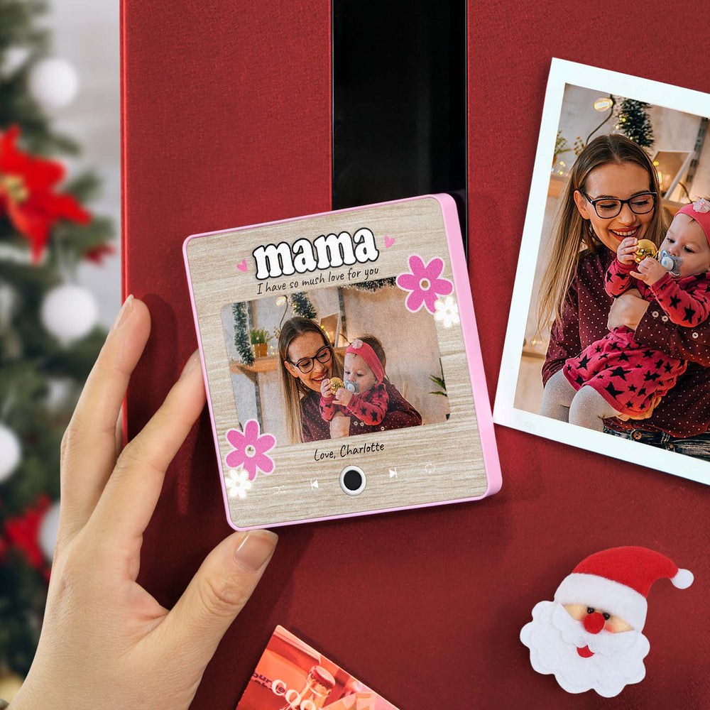 Personalized Christmas Gift for Mom Music Fridge Magnet Custom Music Magnets Can Play Songs Family Gifts