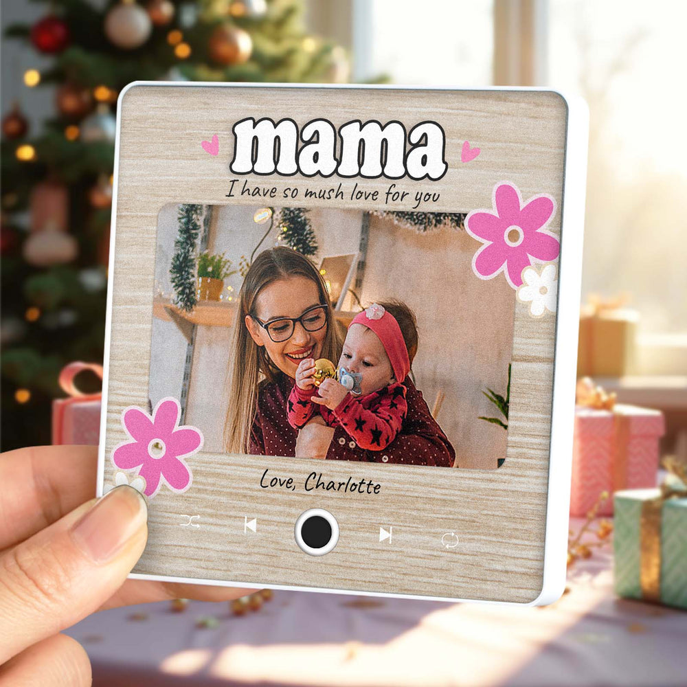 Personalized Christmas Gift for Mom Music Fridge Magnet Custom Music Magnets Can Play Songs Family Gifts