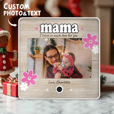 Personalized Christmas Gift for Mom Music Fridge Magnet Custom Music Magnets Can Play Songs Family Gifts - mysiliconefoodbag