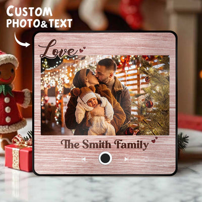 Personalized Music Fridge Magnet Creative Christmas Gift for Family Custom Music Magnets Can Play Songs Family Gifts - mysiliconefoodbag