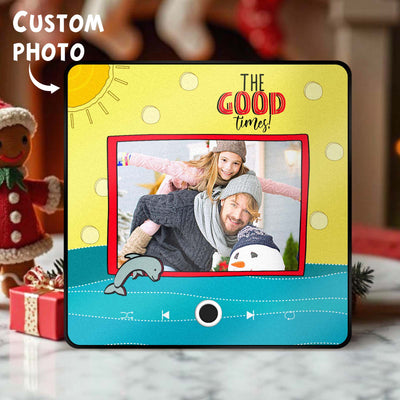 Personalized Music Fridge Magnet The Good Times Christmas Gifts for Family Custom Music Magnets Can Play Songs - mysiliconefoodbag