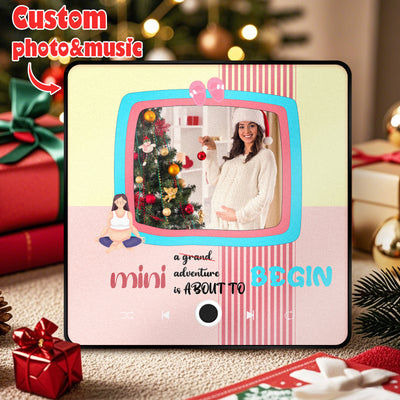 Personalized Photo Music Fridge Magnet Christmas Gift for Mom Custom Music Magnets Can Play Songs - mysiliconefoodbag