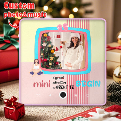 Personalized Photo Music Fridge Magnet Christmas Gift for Mom Custom Music Magnets Can Play Songs - mysiliconefoodbag