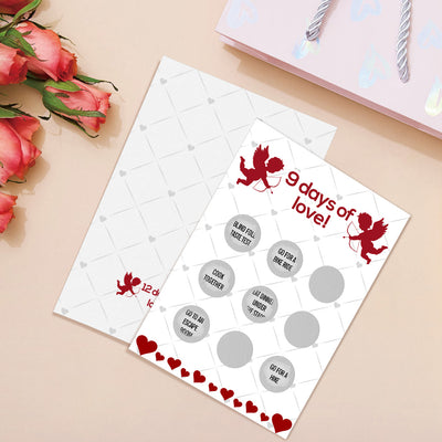 12 Days Of Love Scratch Card Funny Valentine's Day Scratch off Card