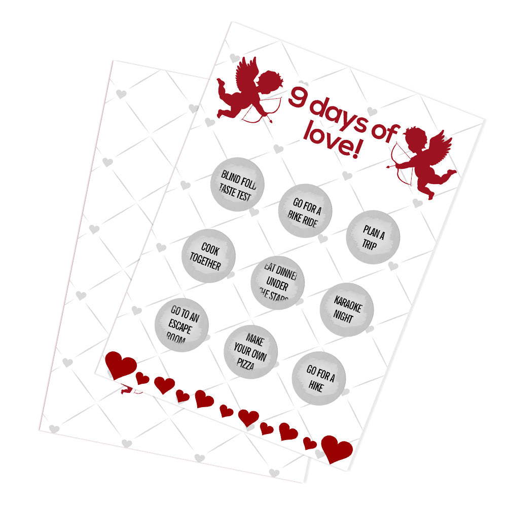 12 Days Of Love Scratch Card Funny Valentine's Day Scratch off Card