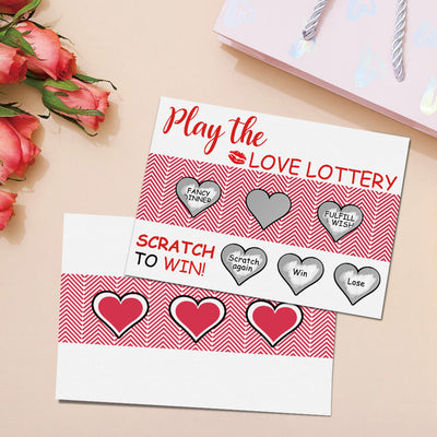 Love Lottery Scratch Card Funny Valentine's Day Scratch off Card