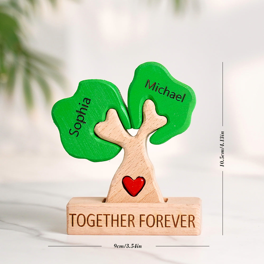 Wooden Family Tree Puzzle Custom Names Home Decor House Warming Gifts