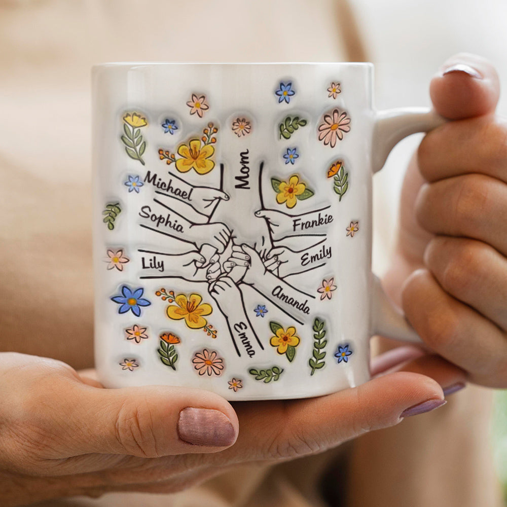 Heartwarming Custom 3D Printed Mug - Loving Gift for Moms and Grandmas