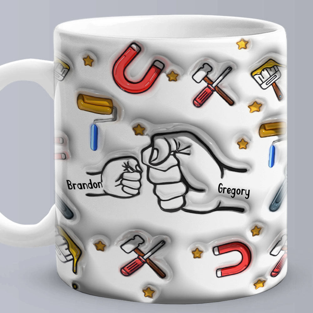 Personalized Custom 3D Inflated Effect Printed Mug Father's Day Gifts