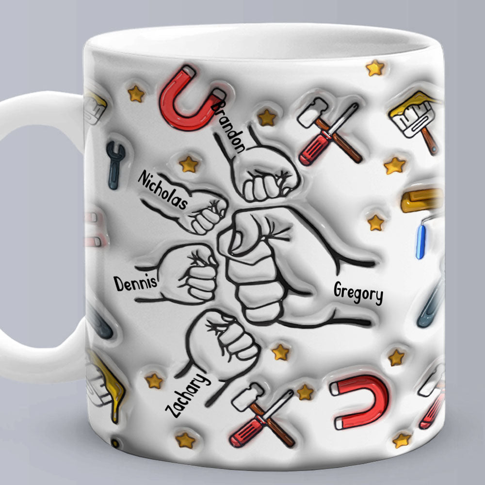 Personalized Custom 3D Inflated Effect Printed Mug Father's Day Gifts