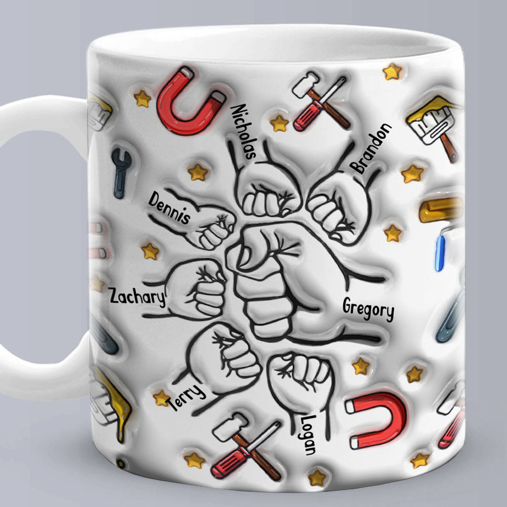 Personalized Custom 3D Inflated Effect Printed Mug Father's Day Gifts