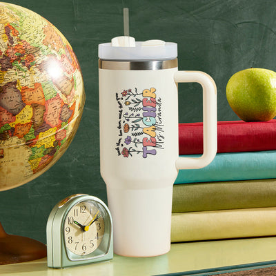 Personalized Teacher 40oz Tumbler Back to School Gift - mysiliconefoodbag