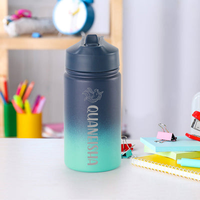 Personalized Name Water Bottles Custom Name Tumbler First Day at School Gifts for Boys Girls - mysiliconefoodbag