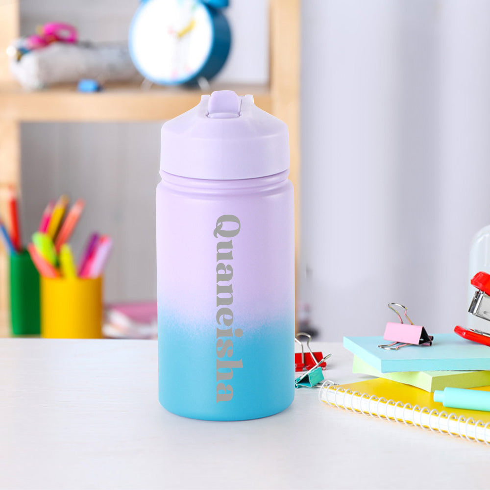 Personalized Name Water Bottles Custom Name Tumbler First Day at School Gifts for Boys Girls