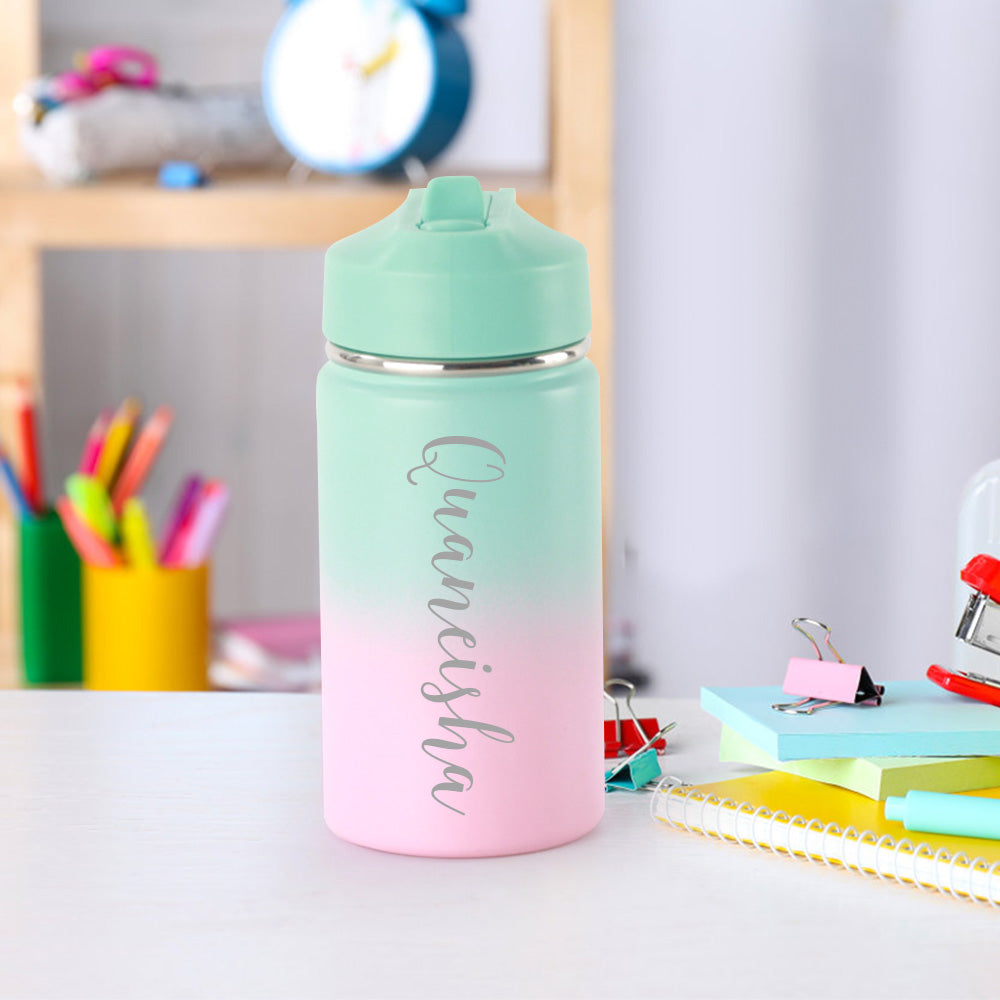 Personalized Name Water Bottles Custom Name Tumbler First Day at School Gifts for Boys Girls