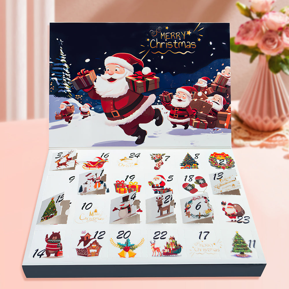 Custom Advent Calendar Christmas Jigsaw Puzzle Christmas Countdown Puzzle Toy Gift for Kids