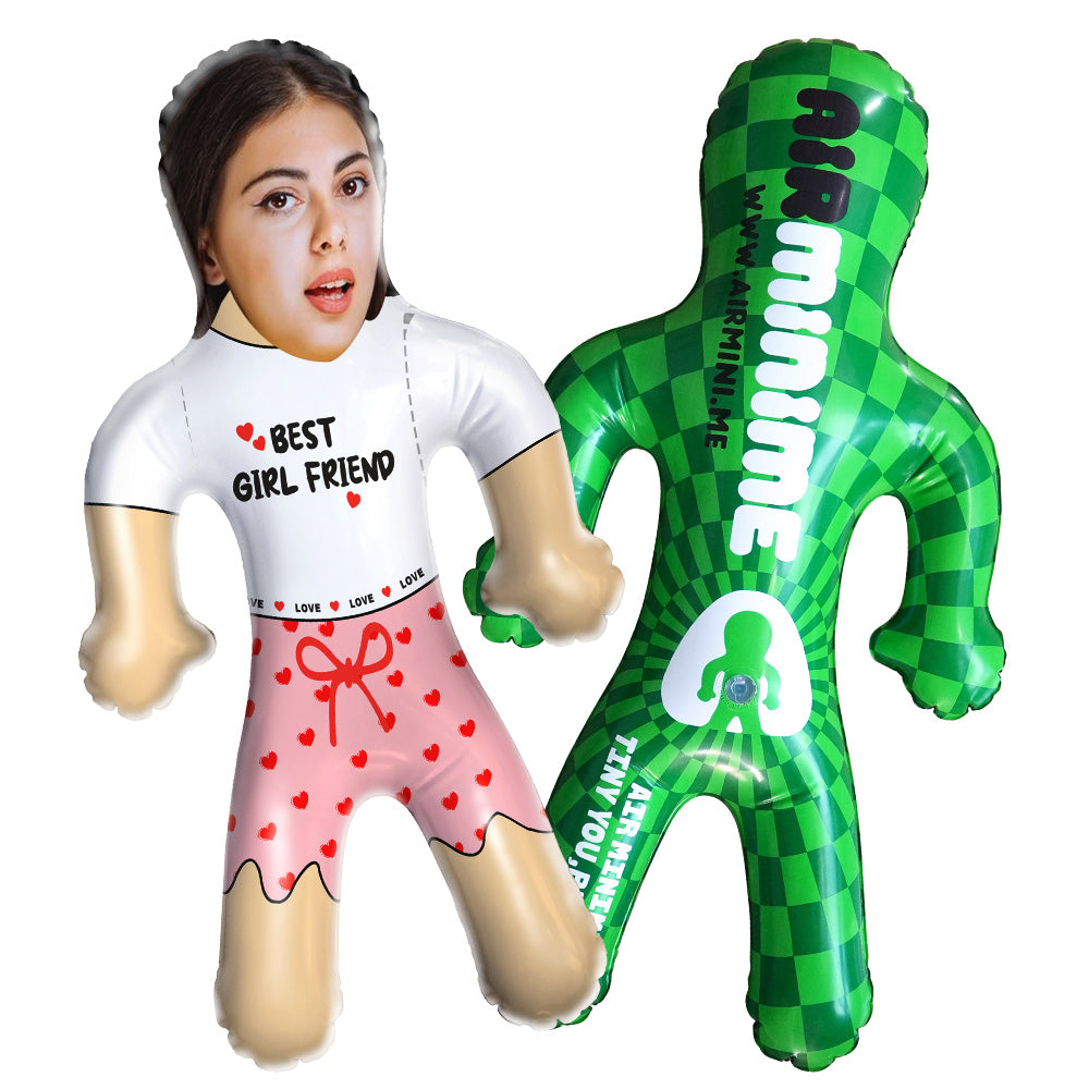 Custom Blow Up Doll Personalized Your Face & Text Air Minime Doll For Couple