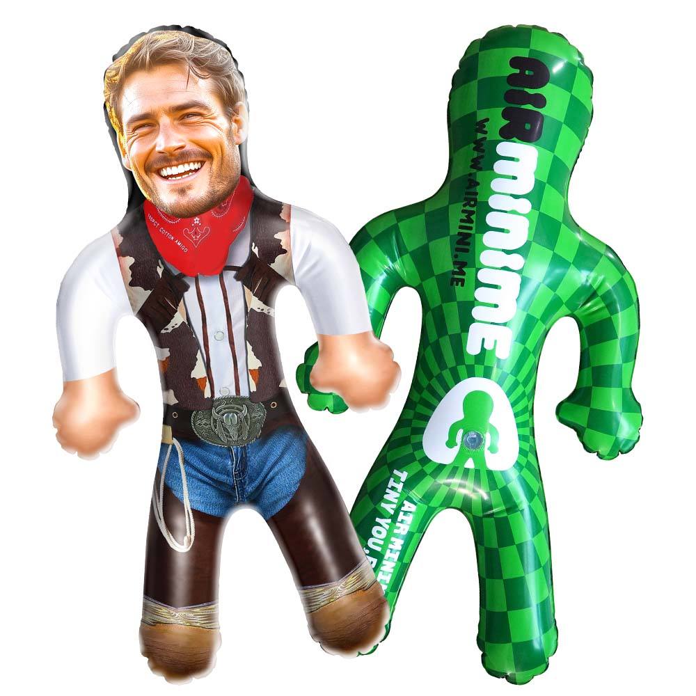 Custom Blow Up Dolls Fancy Cowboy Personalized Face Inflatable Dolls