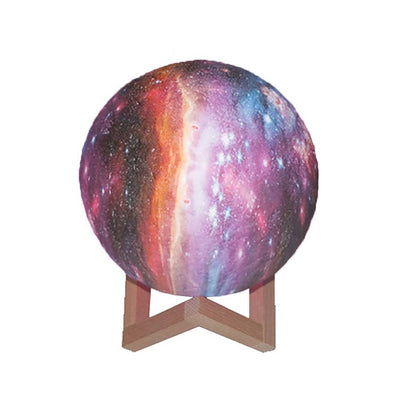 Creative Moon Lamp 3D Printing Moon Light Colorful - Remote Control Sixteen Colors (10-20cm) - mysiliconefoodbag