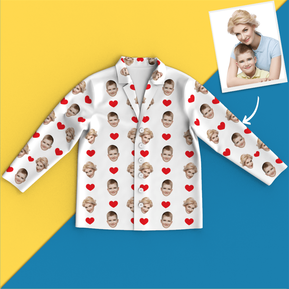 Custom Face Pajamas - Heart