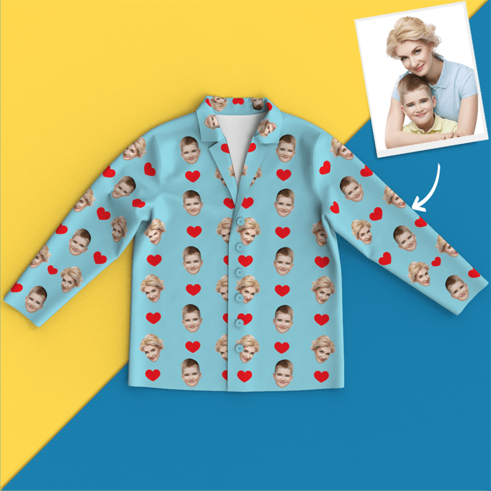 Custom Face Pajamas - Heart