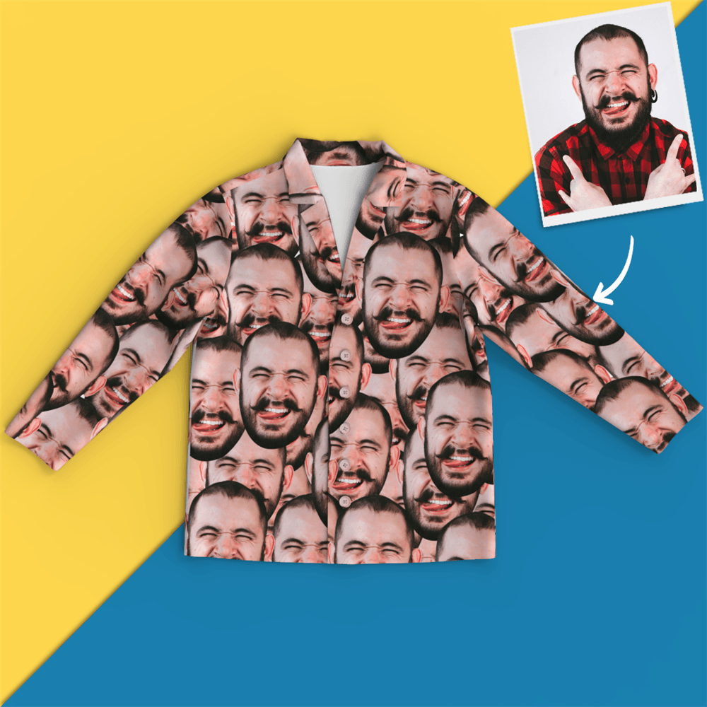 Custom Face Pajamas - Face Mash Dog