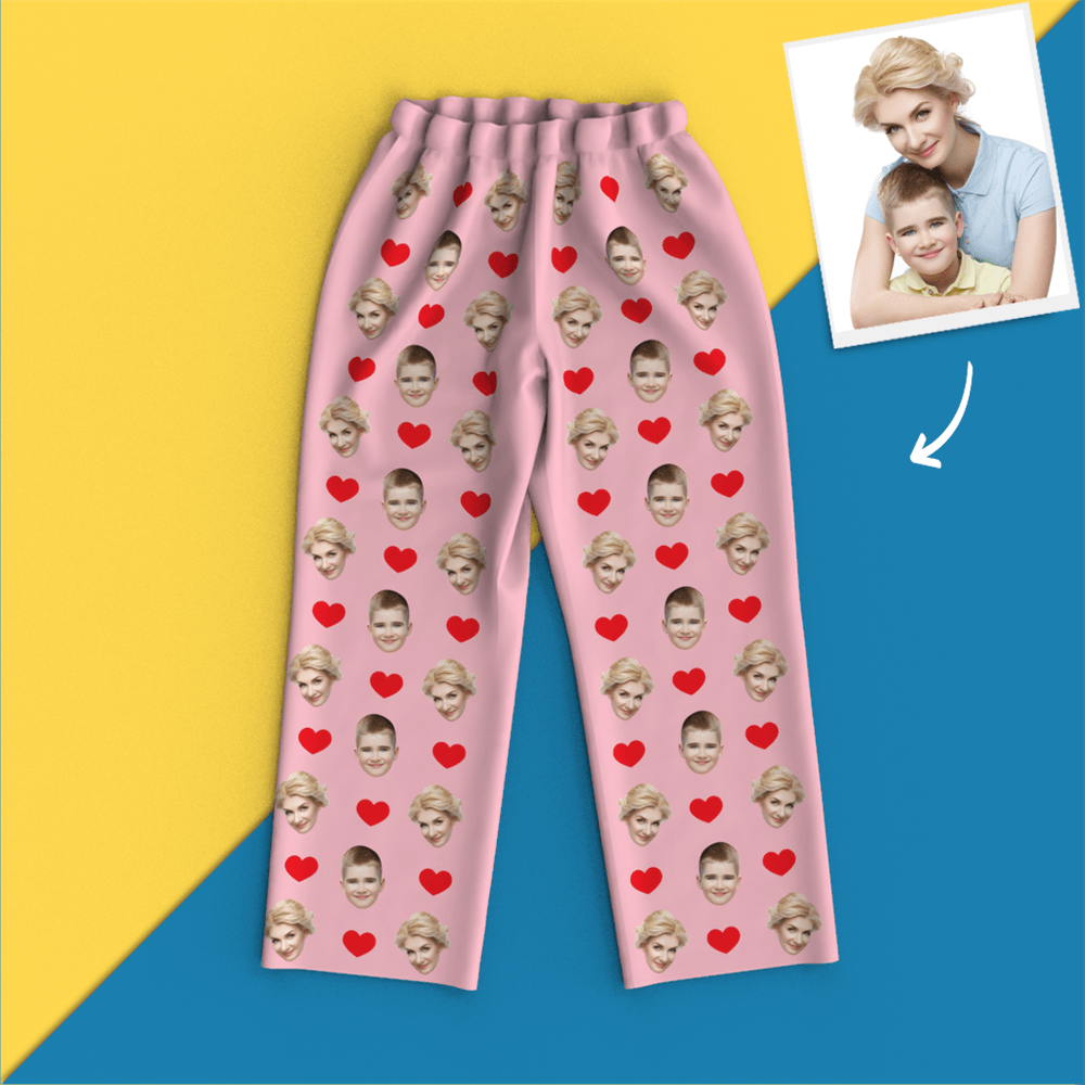 Custom Face Pajamas - Heart