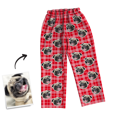 Custom Photo Pajama Pants, Sleepwear, Nightwear - mysiliconefoodbag