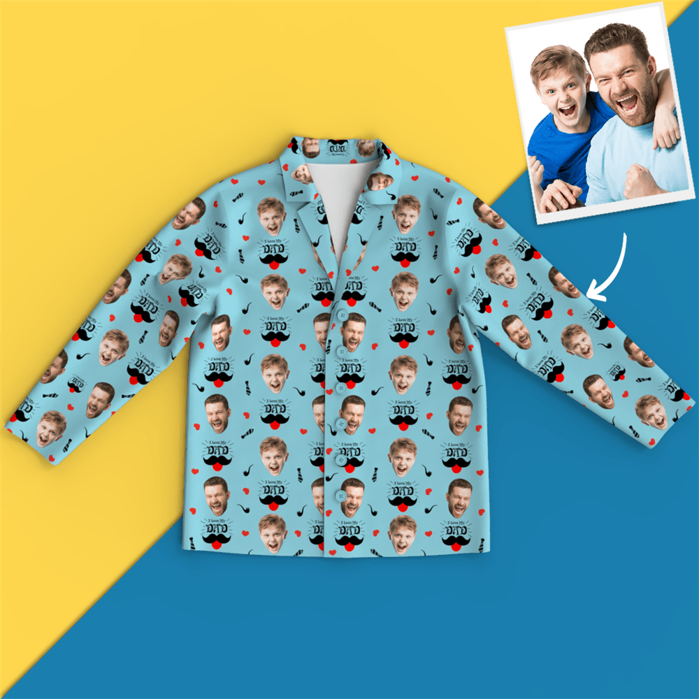 Custom Face Pajamas - Dad I Love You